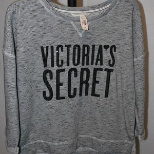 NWT Victoria's Secret sweatshirt sequins logo